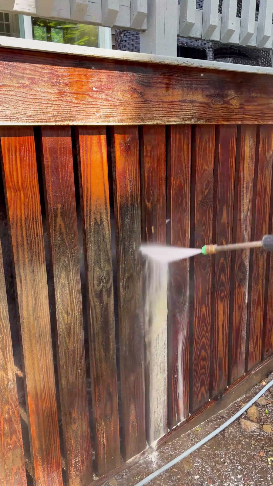 Deck washing reel