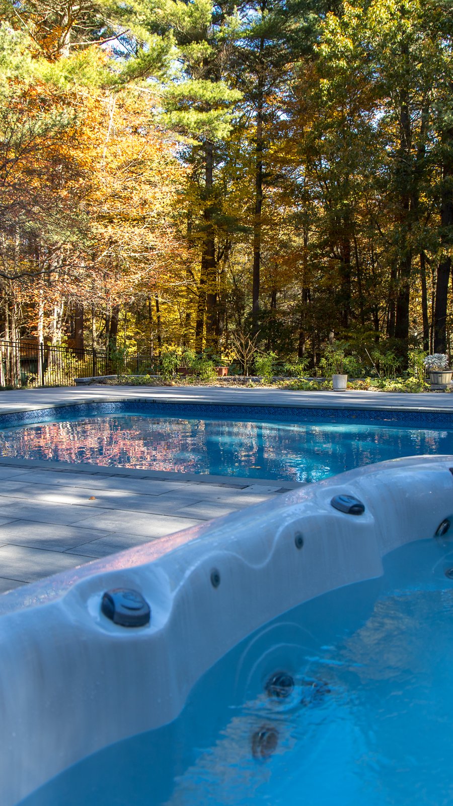 Boxborough pool, patio and gazebo photo